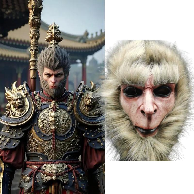 Миф о Укуне Черная Косплей Латексная Маска Хэллоуин Вечеринка Сценическое Выступление Подарок