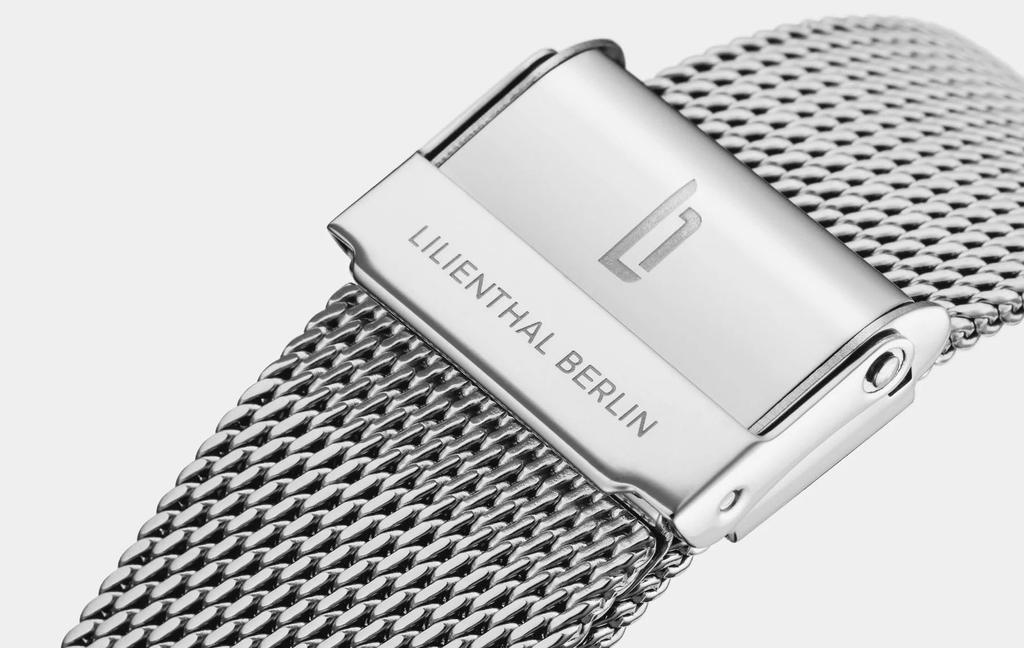 Lilianthal Berlin Серебряные часы с маленькой секундной стрелкой, мужские, сделано в Германии, L01-115-B023AS