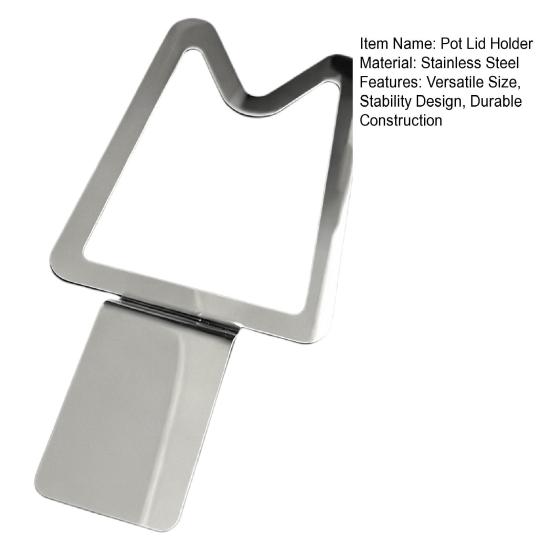 Pot Lid Holder Stable Non-Slip Design Kitchen Countertop Organizer Pot Lid Rest Fits Various Lid