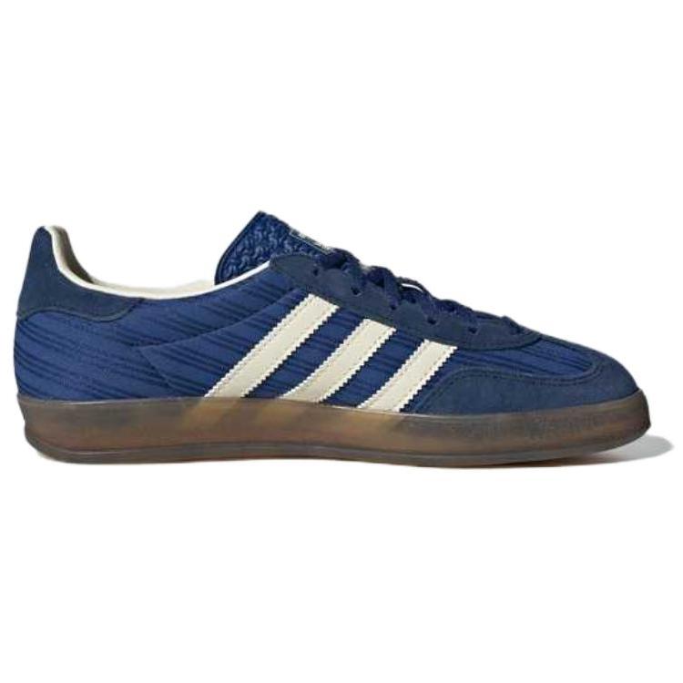 Adidas Women's Gazelle Indoor 'Blue Pinstripe Satin' Women's Sneakers JS1410