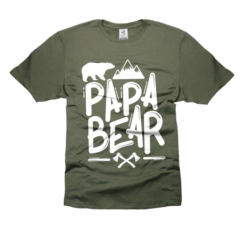 Papa Shirt Bear Shirt Father's Day Papa Tee Papa Birthday Gift Tee Papa Gift