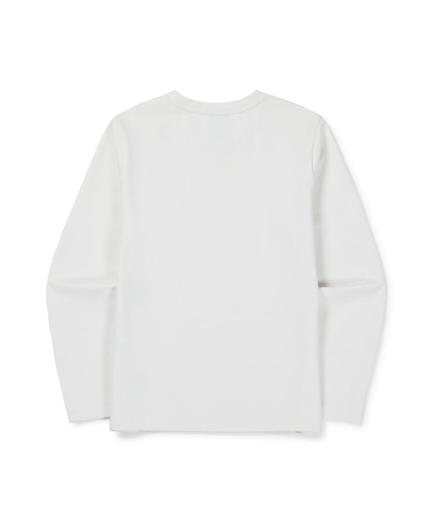 SNOWPEAK APPAREL Женская футболка с длинным рукавом Быстросохнущая (S26Fwftl15) Белый с оттенком