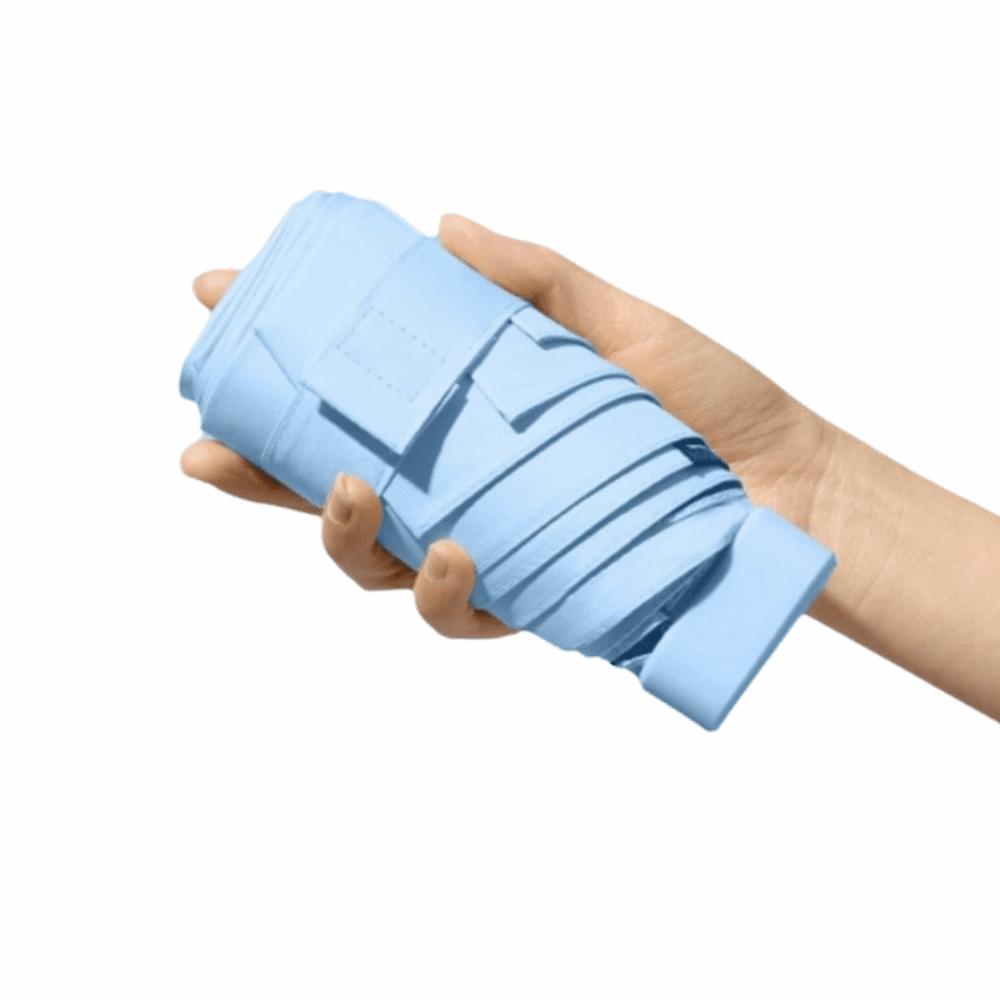 Пятислойный мини-зонт от солнца UPF50, ручной зонт-парасоль, практичный складной карманный зонт для улицы