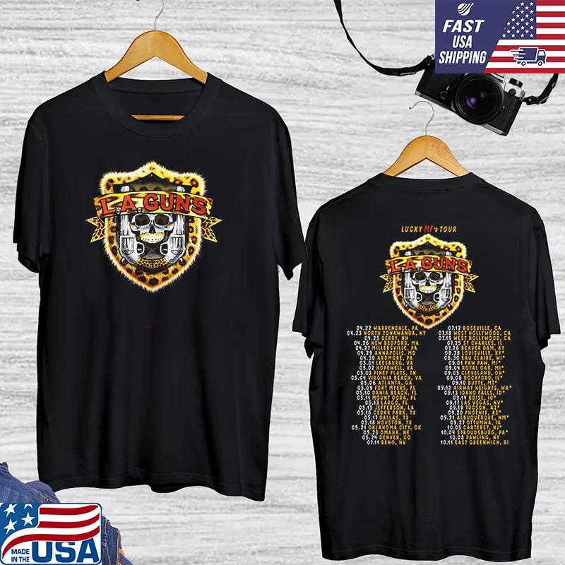 LA Guns Band Lucky MF Tour Double Sided T Shirt Full Size S-