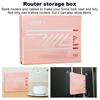 Wall Mount WiFi Router Box Modern Hollow Heat Dissipation Multi-functional TV Set-top Box Storage Holder Organizer Rack Home Supplies