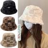 Soft Lamb Winter Bucket Hat Keep Warm Skull Hat Casual Plush Fisherman Hat  Outdoor