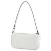 Michael Kors MK Zoe Золотая фурнитура Застежка-молния Сумка через плечо из зернистой кожи Женская сумка через плечо Чисто-белая 32S5SZCU1L-OPTICWHITE