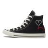 Converse Chuck Taylor All Star High Made with Love - Черные кроссовки унисекс Vintage-White Egret 171158C