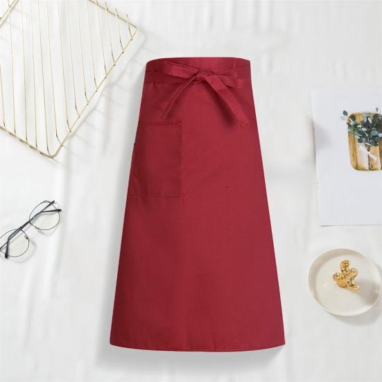 Полуфартук с карманами для официанта, повара, унисекс, униформа, фартук для бистро, кафе