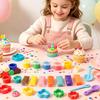 12 Colors Playdough Set Kids Creative Diy Colorful Clay Toy Wheat Flour Safe Non-Toxic Toddler Dough Classroom Clay Craft Toy Kit