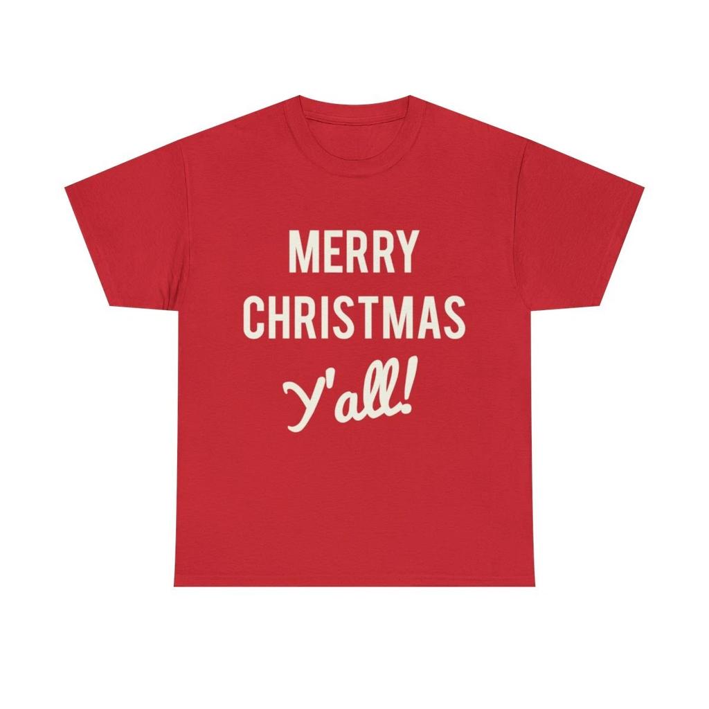 Merry Christmas Y'all Graphic Tee Shirt