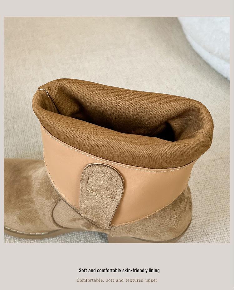 Women's Hidden Heel Western Chunky Ankle Boots - Autumn/Winter 2025 British Style Slimming Martin Boots