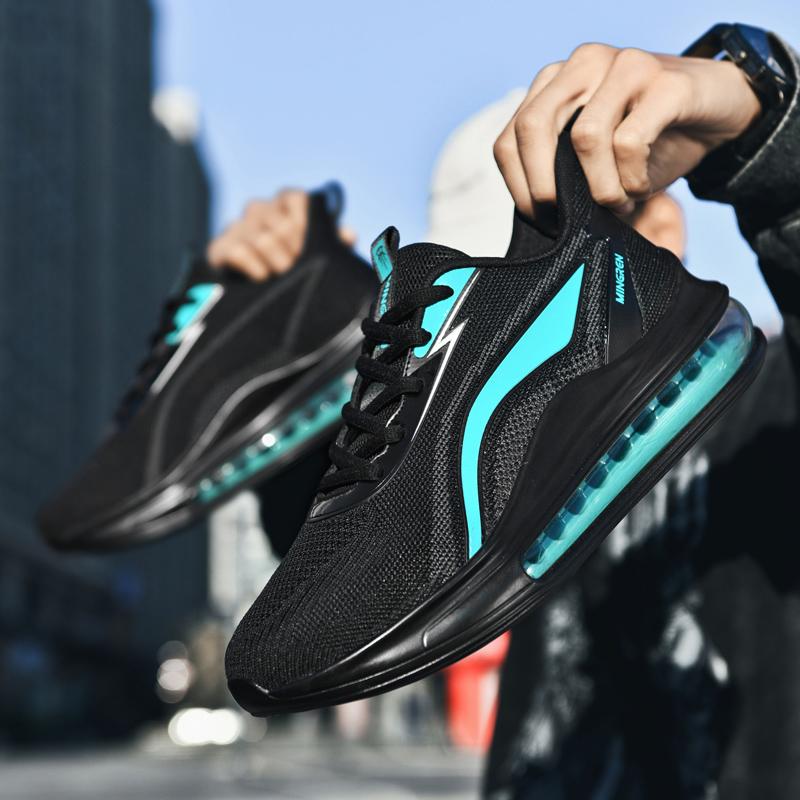 Мужские легкие кроссовки большого размера с дышащей сеткой на воздушной подушке, мужские кроссовки, кроссовки для бега, мужская обувь для тенниса
