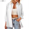 DX — женский весенне-летний новый женский кардиган ярких цветов, свободная рубашка с длинными рукавами Amazon