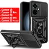 Armor Capa for Tecno Camon 19 Pro 20 Case Slide Camera Lens Protection Ring Stand Cover for Camon 20 Premier 5G 19 Pro Funda