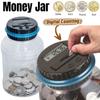 Цифровая счетная банка для денег с ЖК-счетчиком, копилка, банка для сбережений для взрослых, мальчиков, девочек, предназначенная для долларов, евро, фунтов, австралийских долларов