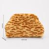 New dinner bag animal plush clutch bag shoulder crossbody light luxury personality celebrity evening bag