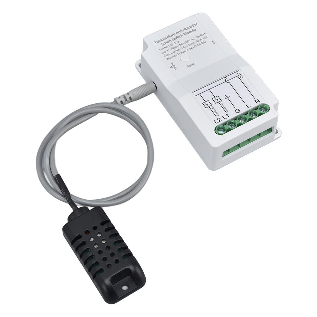 Smart WIFI Temperature Humidity Switch Module Timing APP Remote Control with Probe for Greenhouse