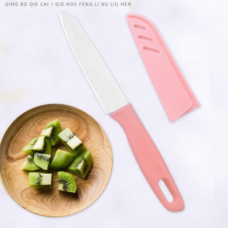 JIN NIANG ZI Домашний кухонный нож для фруктов, овощечистка для дыни, набор ножей на ремне, карманный нож, легкий, острый, удобный нож для очистки овощей