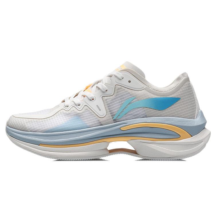 Li Ning WuShi 5S 1.0 Пряжа MONO Скользкие Устойчивые к истиранию Низкие Кроссовки для бега Мужские Туманно-белый ARHR069-4