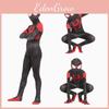 The Into Spiderman Spiderverse Kids Adult Costume Miles Morales Cosplay Suit