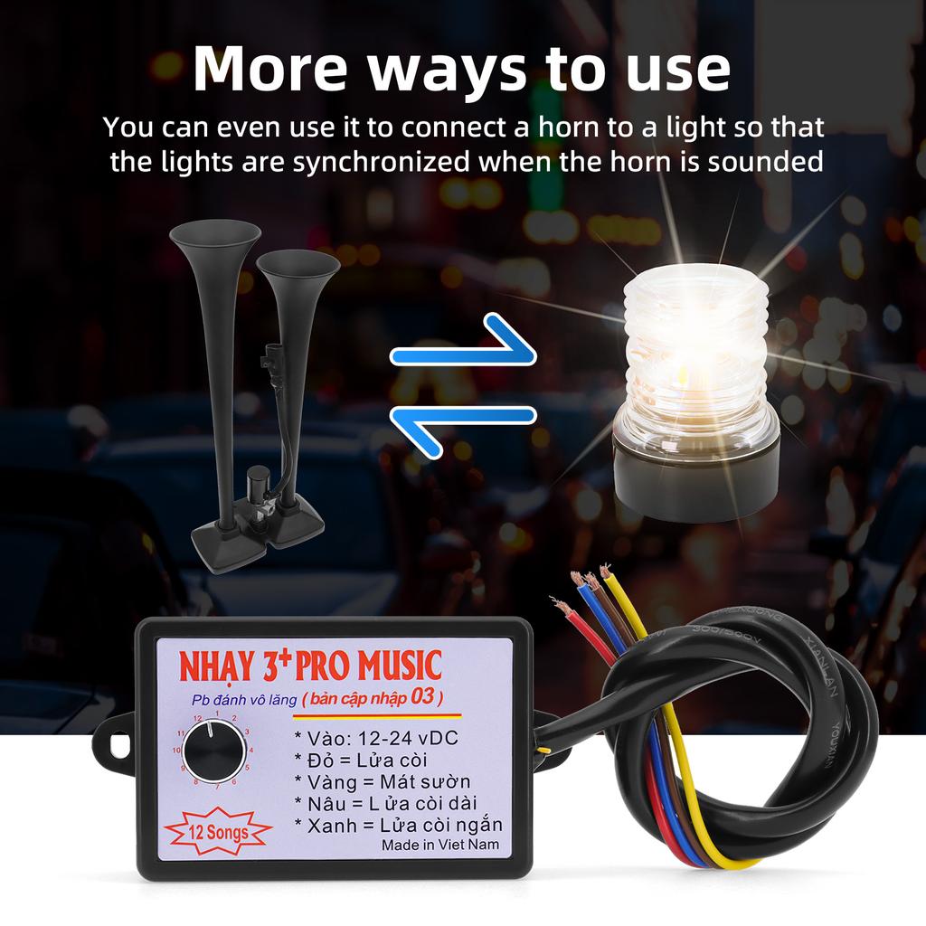 12 Звуковой контроллер гудка + автомобильный гудок 12-24 В 3+ профессиональный динамик гудка с 2 шт. Воздушный гудок улитки громкий кемпер универсальный индивидуальный