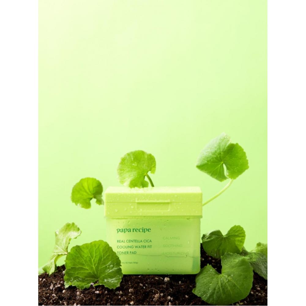 Paparecipe Real Centella Sica Охлаждающий тонер-пэд с фит-эффектом, 80 шт.