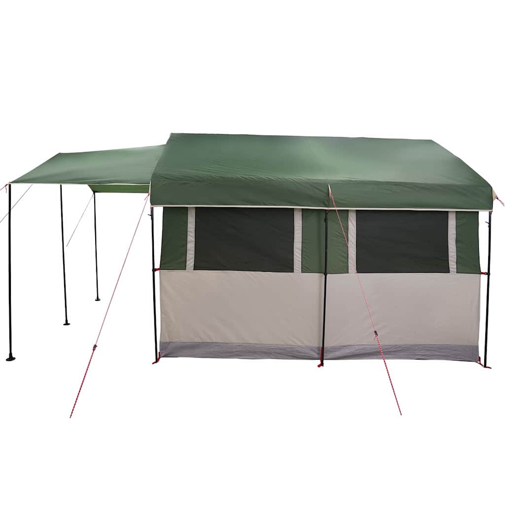 Family Tent for 4 Persons Green and White 324 x 255 x 230 cm