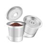 Stainless Steel Reusable  Offee Capsule Cup Wide Compatible Refillable Kcups With Lids For Coffee Lovers Kitchen Supplies