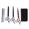 5 Pcs 7 Inch Professional Grooming Scissors Stainless Steel Rabbit Grooming Scissors Set for Small