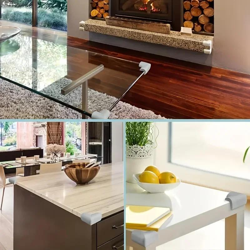 10Pcs Soft Edge Corner Guards - Baby Furniture Protectors | Toddler Table Safety Covers for Home Use