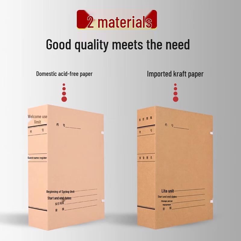 Lifu 4cm Acid-Free Archival Storage Boxes