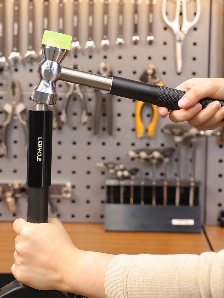 Lebike Multifunctional Workshop Hammer for Bicycle Repair - Iron & Rubber Hammers for Mountain and Road Bikes