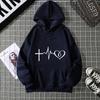 European and American Hot Casual Versatile Letters Loose Hooded Trendy Women's Clothing