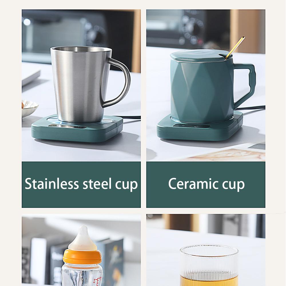 Электрический коврик для кружки, умная теплая подставка для постоянной температуры, быстрый нагрев, нагреватель для кружки, офис, низкая мощность, подарок для дома и офиса