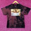 Футболка с tie-dye бордового цвета с Тони Монтаной из фильма «Лицо со шрамом»