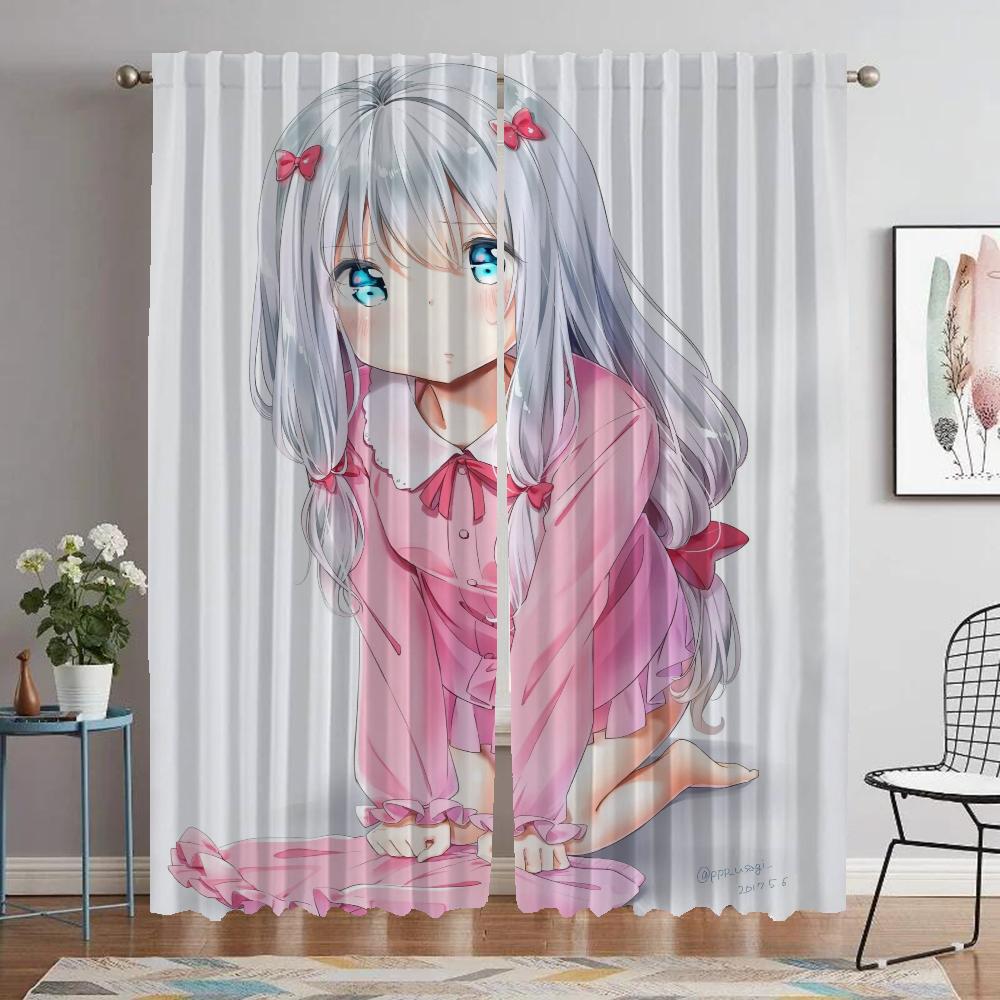 Разделительные шторы Eromanga Sensei для спальни, современные шторы для гостиной, 2 шт., шторы для украшения окна на Хэллоуин