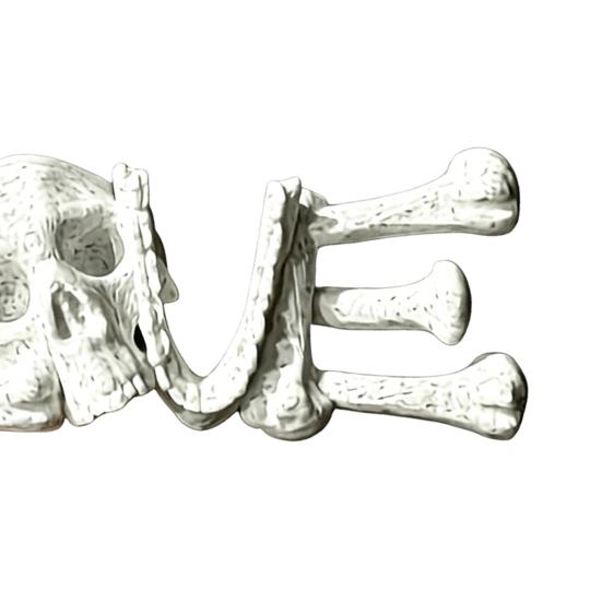 Yousheng 3D-печатный брелок-череп LOVE, подвеска-брелок скелет, темные стильные подвески для сумок, ключей, рюкзака, ожерелья
