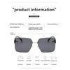 6PCS Women's Sunglasses Anti-radiation Sunglasses Gradient Sunglasses Beach Gradient Frameless