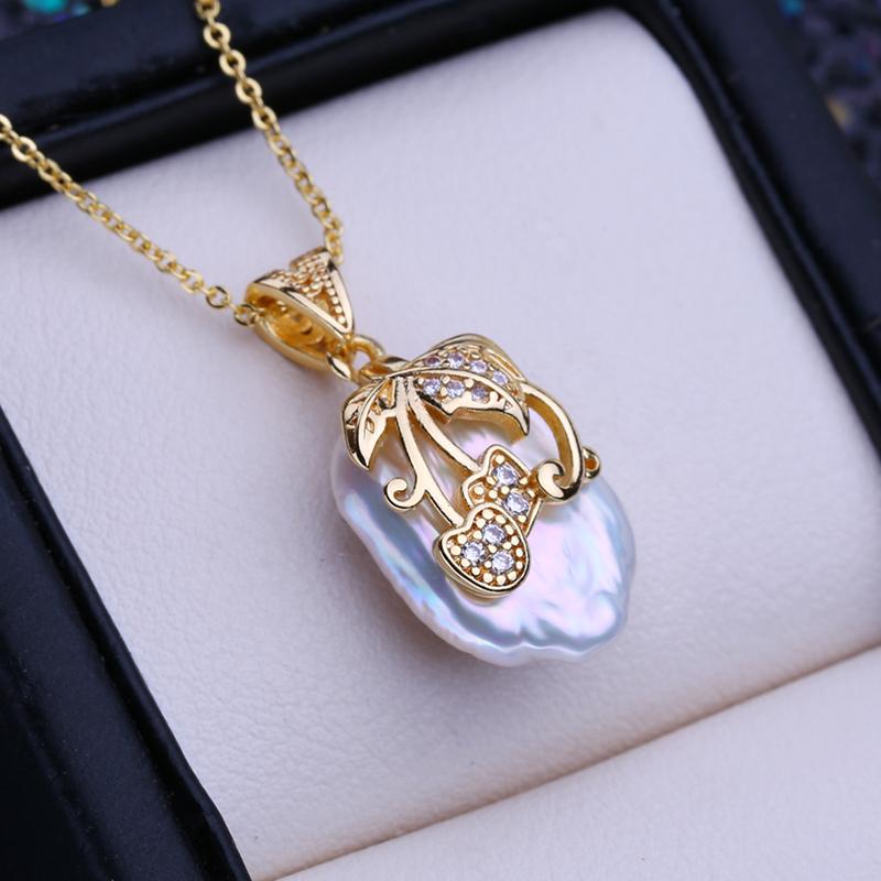 LSOOYH Ожерелье из натурального пресноводного жемчуга в стиле барокко, квадратный кулон, модные серьги-подвески для женщин, наборы ювелирных украшений с жемчугом