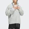 adidas Спортивная куртка для отдыха с однотонной биркой Куртки унисекс серебристо-серые IQ1367