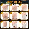 Halloween Cosplay Bald Cap Reusable Costume Party Adults Men Women Makeup Bald Head Cover Hat Party Supplies