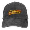 Fishing Quote Text Design Baseball Cap Men Cowboy Hats Women Visor Protection Snapback Fishing Caps