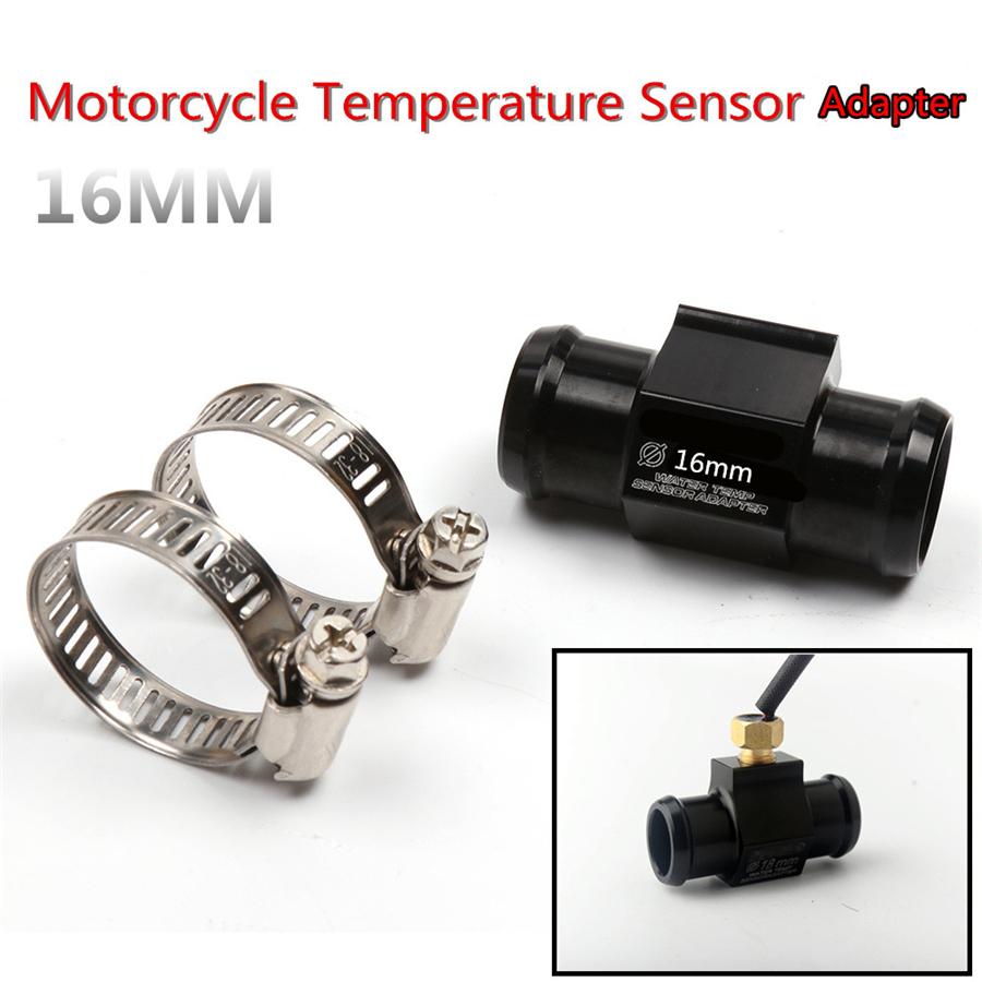 Красный ЖК-цифровой термометр для приборов, измеритель температуры воды, датчик с разъемом 16 мм для гоночного скутера