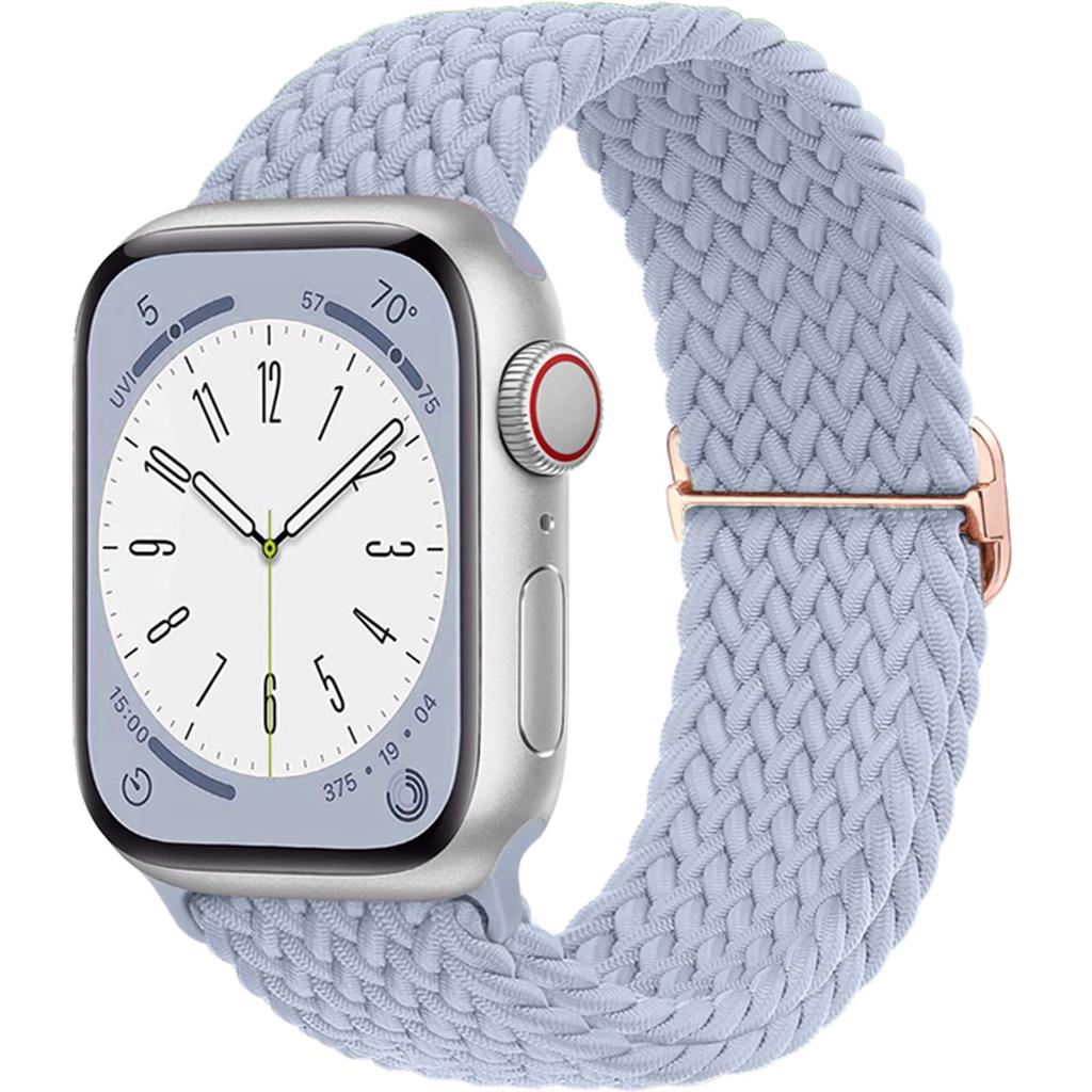 Плетеный Solo Loop для Apple Watch ремешок 44мм 40мм 49мм 45мм 41мм 46мм Эластичный браслет iWatch series 8 3 se 6 Ultra 2 9 10 ремешки