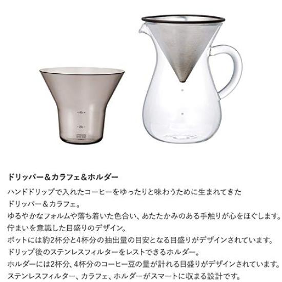 KINTO SCS Coffee Carafe Set 4cups Stainless Steel MicrowaveDishwasher Safe Gift Present 27621