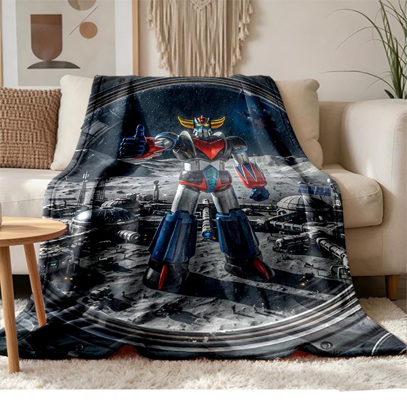 goldorak Soft and comfortable flannel Suitable for sofas living rooms outdoor camping travel and also makes a great anniversary gif
