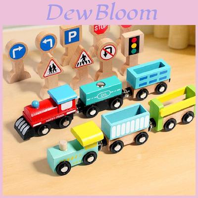Деревянный набор рельсов для игрушечного поезда с сборкой своими руками для детей, развивающая игра