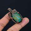 Malachite Pendant, 999 Copper Wire Wrapped Pendant Jewelry. Gift For Women Handmade Pendant Gemstone Jewelry