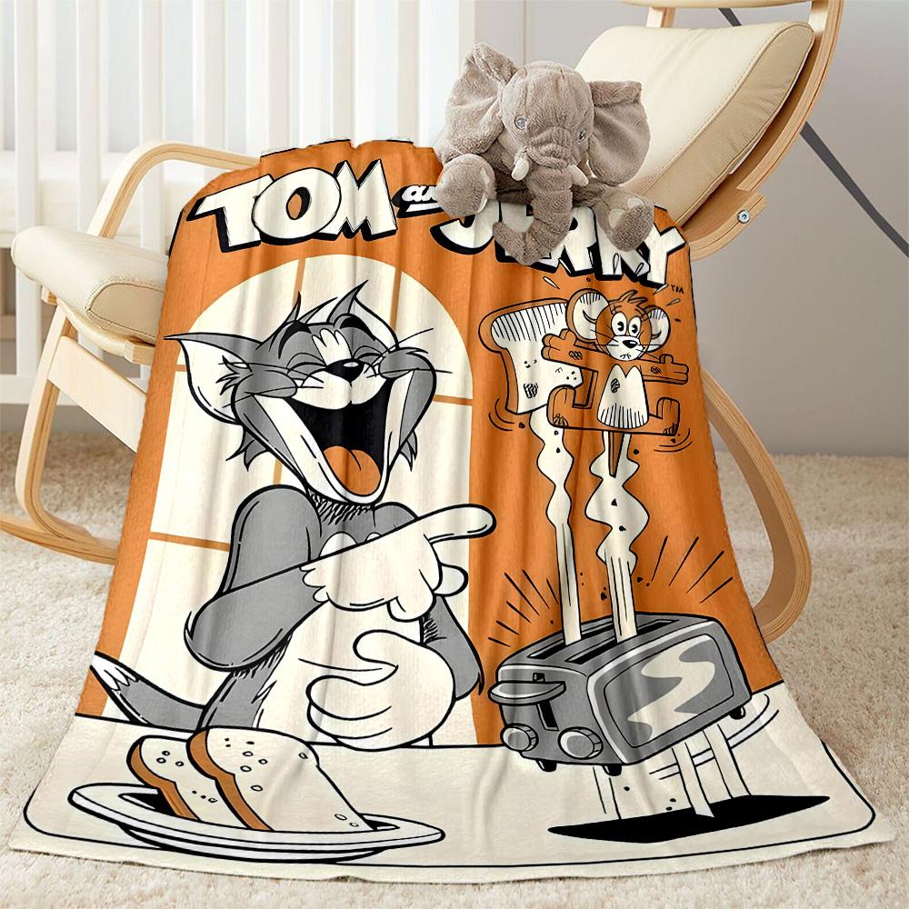 Tom And Jerry Adventure Suitable blanket for offices, travel, living rooms also a good gift for friends and family Suitable for all seasons.